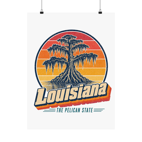 Louisiana Bayou Cypress And Moss Poster