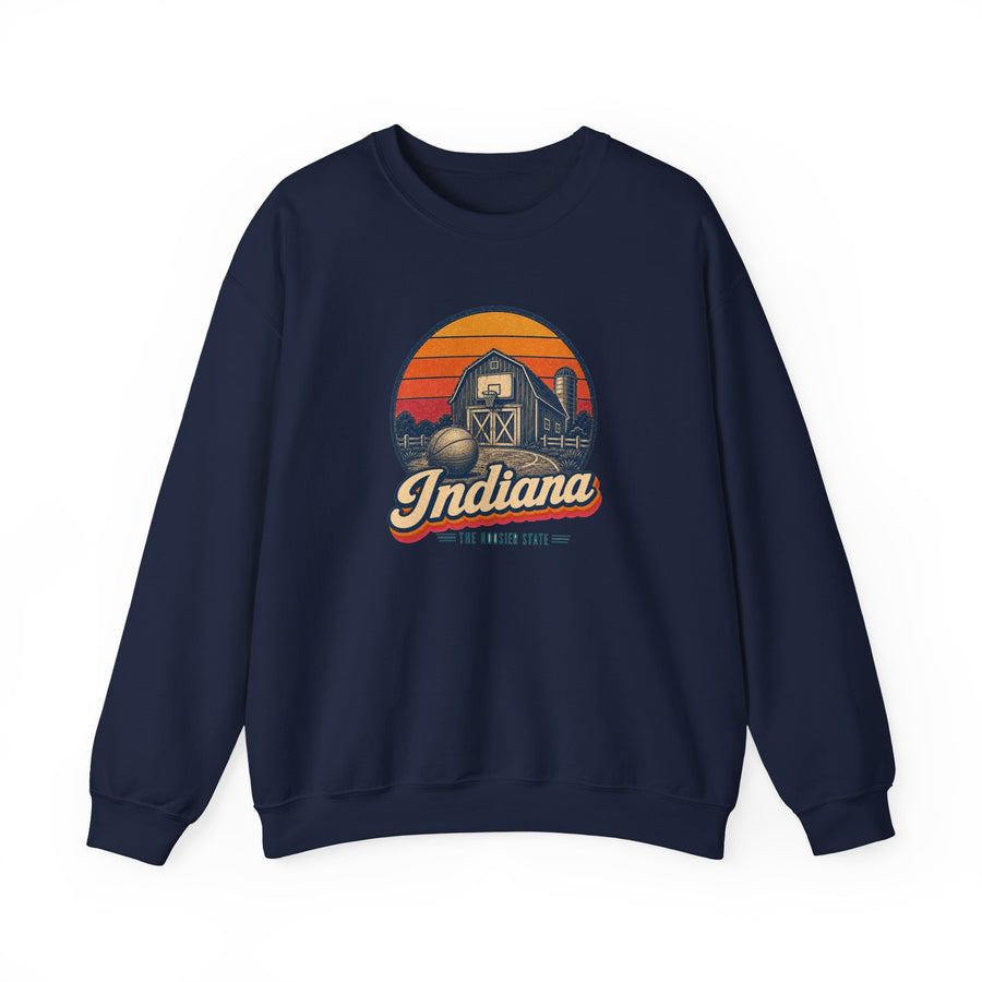 Indiana Basketball Hoop On Barn Sweatshirt
