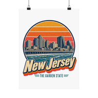 New Jersey Atlantic City Skyline Poster