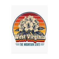 West Virginia Rhododendron Poster