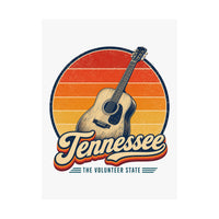 Tennessee Acoustic Guitar Nashville Poster