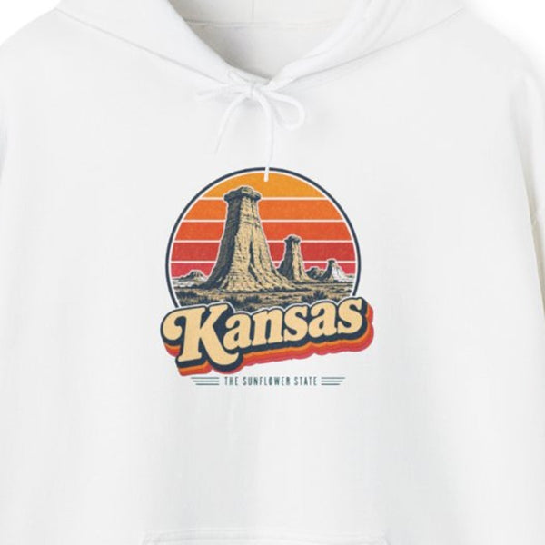 Kansas Monument Rocks Hoodie
