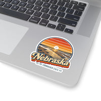 Nebraska Platte River Sunset Sticker