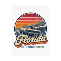 Florida Daytona Racing Poster