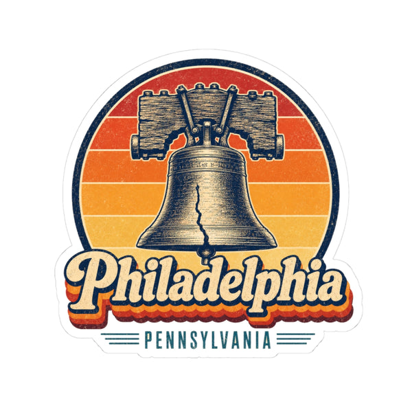 Philadelphia Retro Sunset Sticker