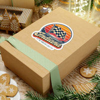Indiana Checkered Flag Sticker