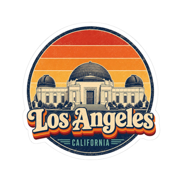 Los Angeles Retro Sunset Sticker