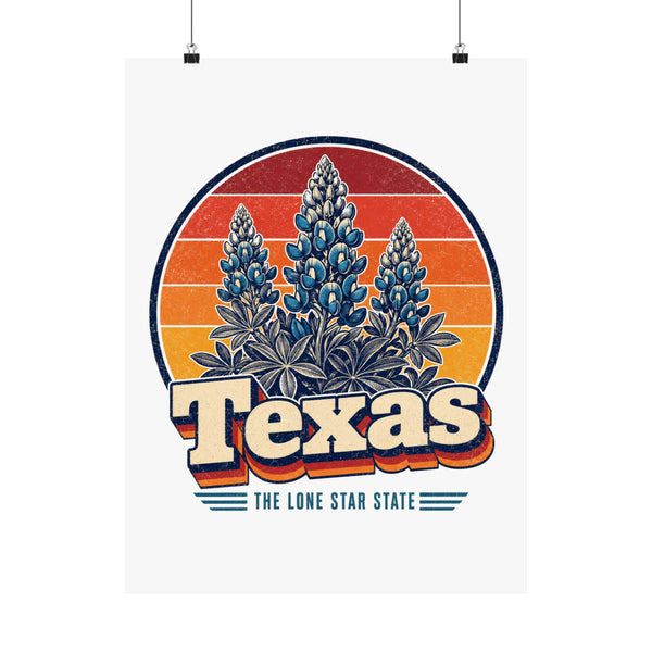 Texas Bluebonnets Poster