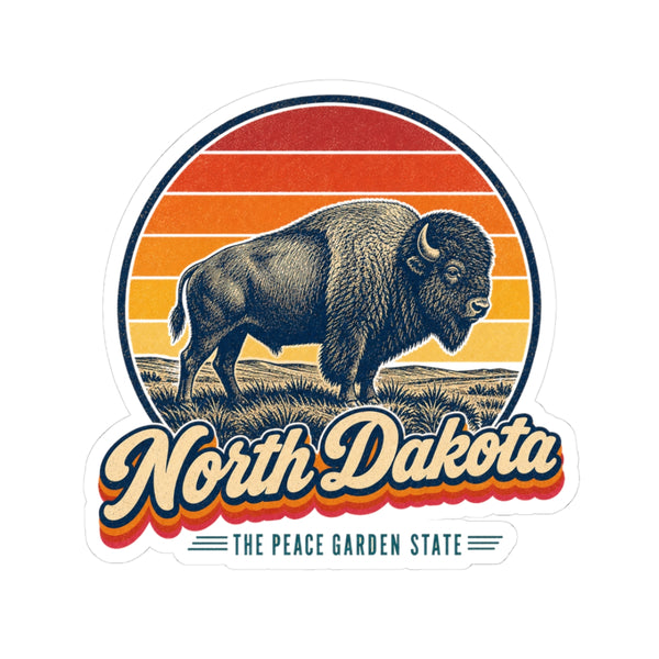 North Dakota Bison Sticker