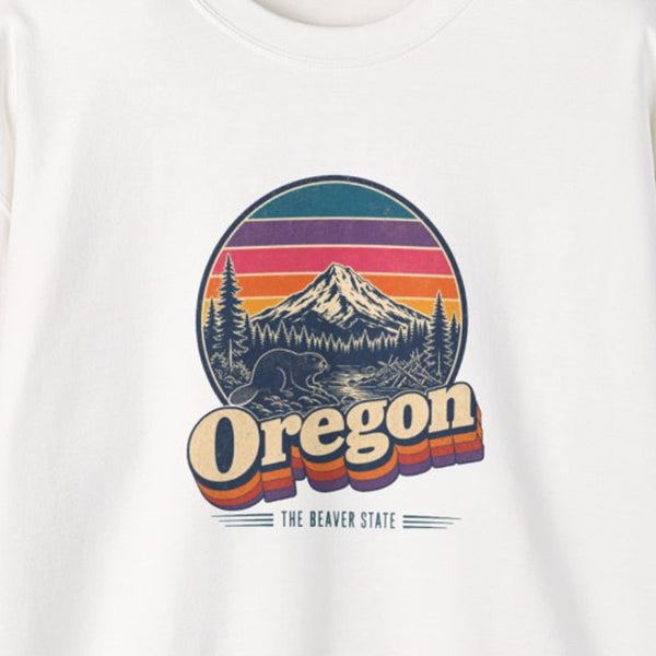 Oregon Retro Sunset Sweatshirt