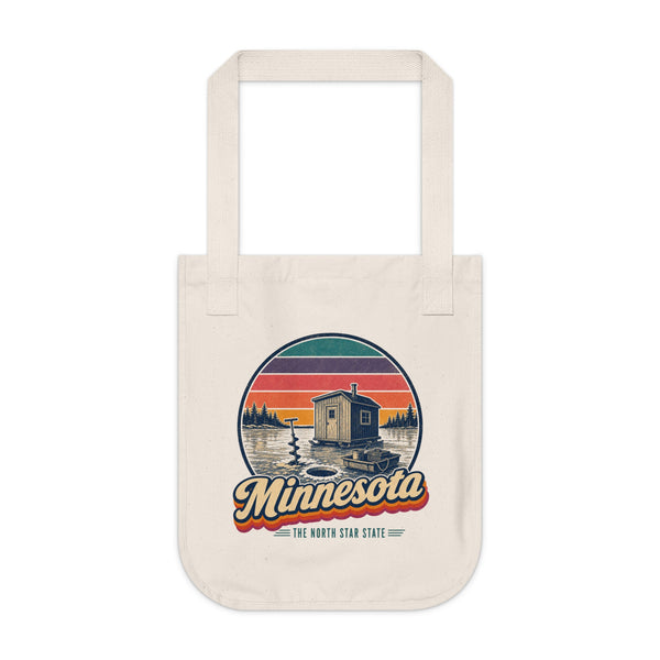 Minnesota Ice Fishing House Tote Bag