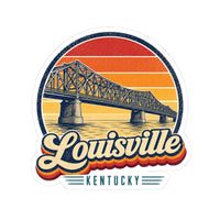 Louisville Retro Sunset Sticker