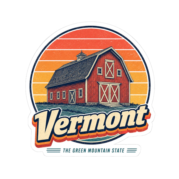 Vermont Red Barn Sticker