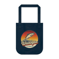 Washington Leaping Salmon Tote Bag