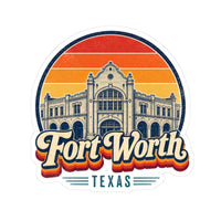 Fort Worth Retro Sunset Sticker