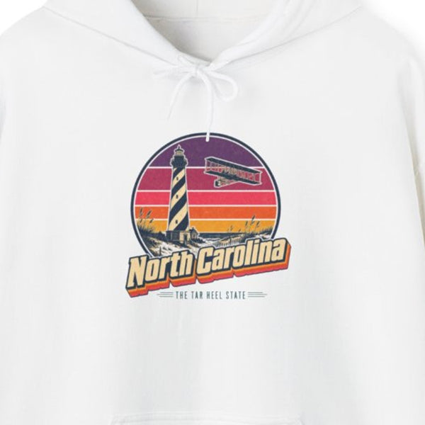 North Carolina Retro Sunset Hoodie
