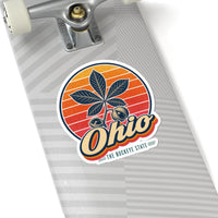 Ohio Buckeye Leaf And Nut Sticker