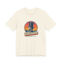 Illinois Lincoln Stovepipe Hat Tee