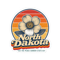 North Dakota Wild Prairie Rose Sticker