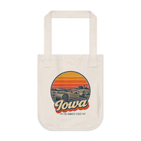 Iowa Hay Bales At Sunset Tote Bag