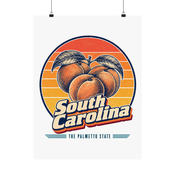 South Carolina Peaches Poster