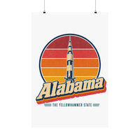 Alabama Saturn V Rocket Poster
