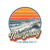 New Jersey Jersey Shore Beach Sticker