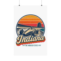 Indiana Vintage Open Wheel Race Car Poster