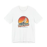 Rhode Island Sailboat Heeling Tee