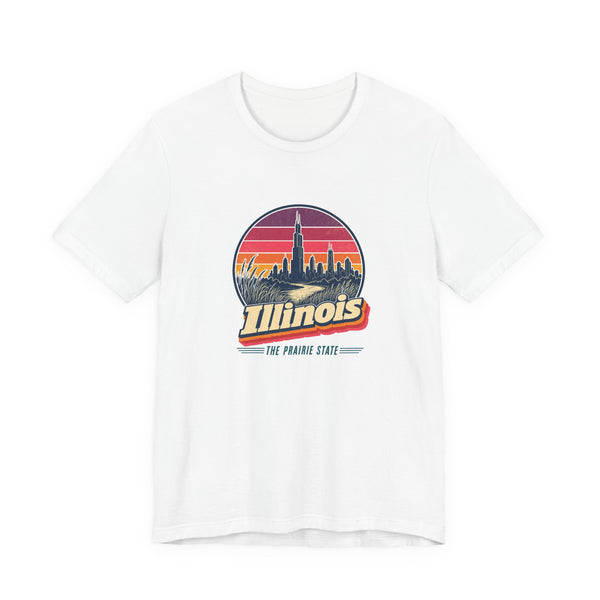 Illinois Retro Sunset Tee