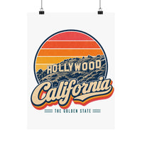 California Hollywood Sign Poster