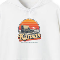 Kansas Santa Fe Trail Wagon Hoodie