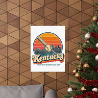Kentucky Louisville Style Baseball Bat Poster