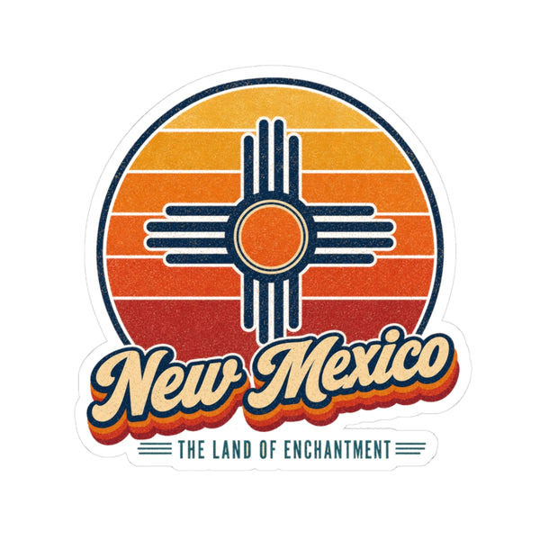 New Mexico Zia Sun Symbol Sticker