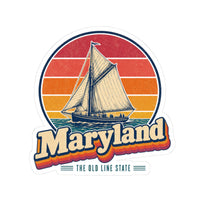 Maryland Skipjack Sailboat Sticker