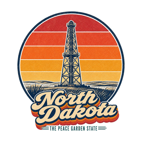 North Dakota Oil Derrick Tee