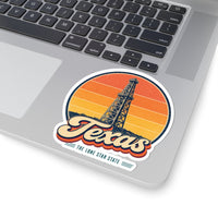 Texas Oil Derrick Sticker