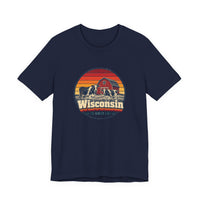 Wisconsin Dairy Cows Red Barn Tee