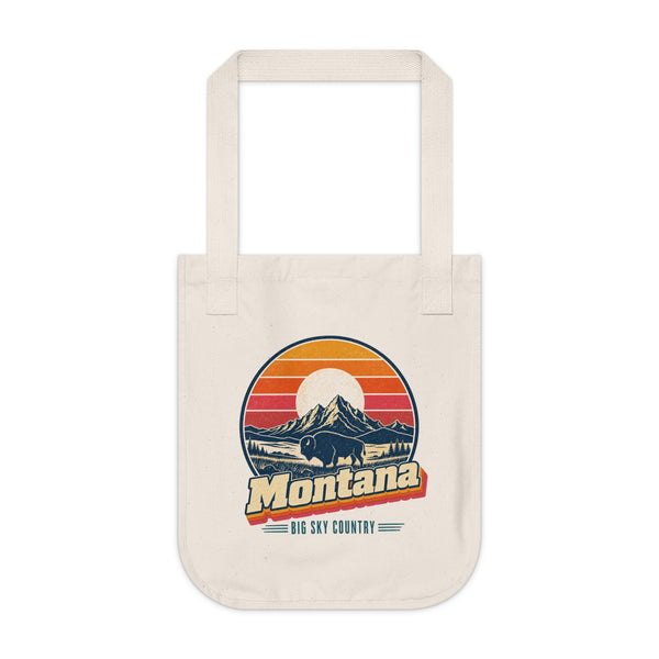 Montana Retro Sunset Tote Bag