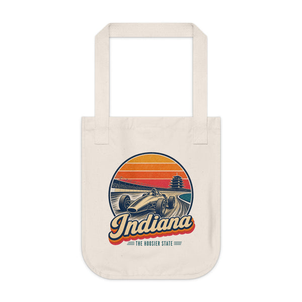 Indiana Vintage Open Wheel Race Car Tote Bag