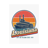 Louisiana Paddlewheel Steamboat Poster