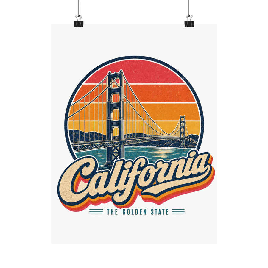 California Golden Gate Bridge Poster
