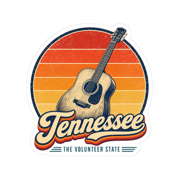 Tennessee Acoustic Guitar Nashville Sticker
