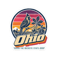 Ohio Retro Sunset Sticker