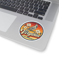 Virginia Cardinal On Dogwood Sticker