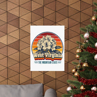 West Virginia Rhododendron Poster