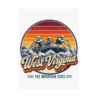 West Virginia Whitewater Rafting Poster