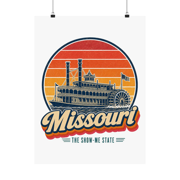 Missouri Riverboat On The Mississippi Poster