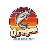Oregon Leaping Salmon Sticker