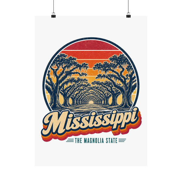 Mississippi Live Oak Alley Poster